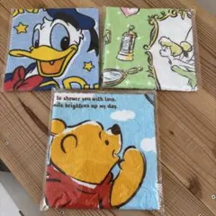 ディズニー　ハンドタオル　3枚セット