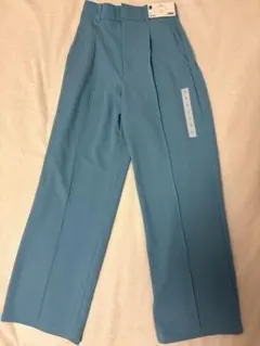 GU カットソー スラックス S ブルー 新品タグ付き