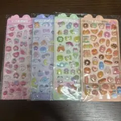 ぷっくりシール ドロップ風シール 3D立体 4枚セット　ボンボンドロップ