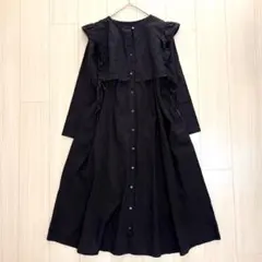 美品✨ネストローブ　リネンセーラーカラーワンピース　UpcycleLino