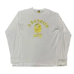 A BATHING APE エイプ カレッジロゴ ロンT サイズL アーカイブ