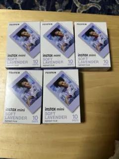 instax mini SOFT LAVENDER 10枚入 5パックセット
