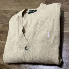 イーストボーイ　ベージュ Vネックカーディガン