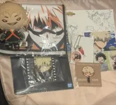 僕のヒーローアカデミア 爆豪勝己 にとたん タオル アクリルキーホルダー セット