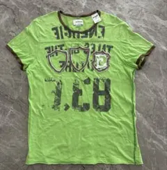 ENERGIE プリント Tシャツ ライムグリーン