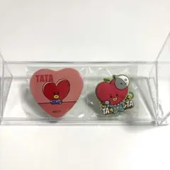 BTS BT21 TATA 缶バッジキーホルダー