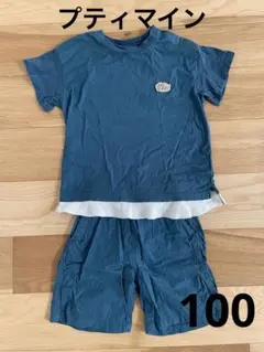 petit main レイヤードTシャツ セットアップ　上下　100 110