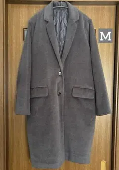 レトロガール　グレー　チェスターコート　Mサイズ