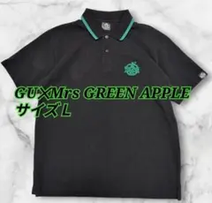 GU Mrs GREEN APPLE ポロシャツ　ブラック　サイズＬのサムネイル