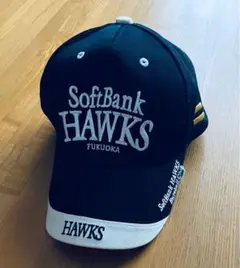 ⭐️福岡ソフトバンクホークス キャップ　ブラック