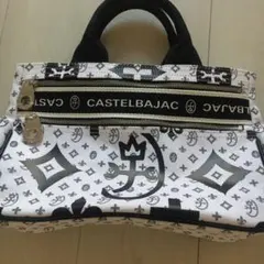 CASTELBAJAC トートバッグ ホワイト/ブラック