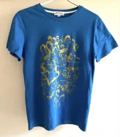 新品KITSUNE TEE 半袖 Tシャツ ブルー ゴールド メゾンキツネXXSのサムネイル