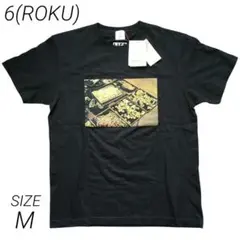 【新品タグ付】6(ROKU) × LIFE フォトプリント Tシャツ ブラックのサムネイル