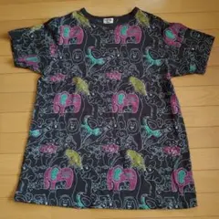 ハートマーケットroughTシャツ動物柄。美品。希少