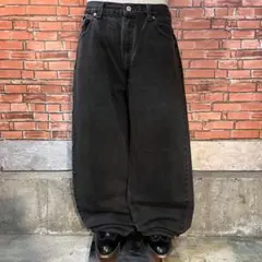 古着 00s Levi's 550 ブラックデニム ワイド baggy アメカジ