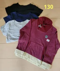 【130】ヘチマ襟トレーナー·と半袖シャツ