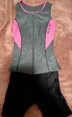 arena スポーツ用水着 Mサイズ グレー/ピンク