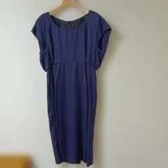 KAMISHIMA CHINAMI ノースリーブワンピース 紺のサムネイル