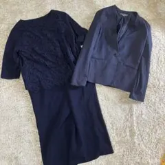 美品　アデイインザライフ　ノースリーブワンピース　セットアップ　3点