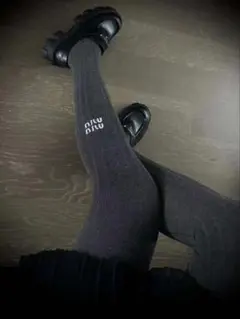 最終値下げミュウミュウハイソックス膝上新品