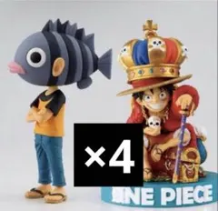 ワールドコレクタブルフィギュア 尾田栄一郎 & ルフィ 4セット - メルカリ