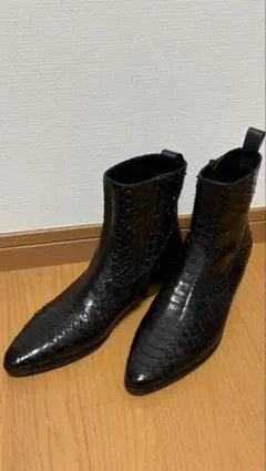 celine メタルトゥレオン ブーツ リアルパイソン - メルカリ