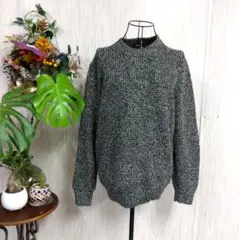 UNIQLO　グリーン系 長袖 ニットセーター　レディース　L