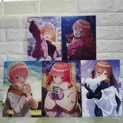 五等分の花嫁　一番くじ　描きおろしイラストボード〜ぬくもりを分かち合って〜５点