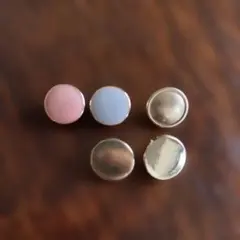 未使用 美品 手芸　足付き金ボタン　ゴールドボタン　10mm 5個セット