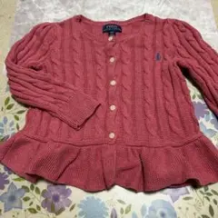 Polo Ralph Lauren ピンクカーディガン 3T