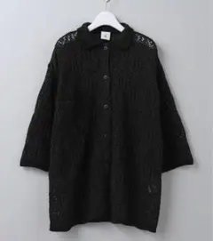 ＜6(ROKU)＞SUKASHI KNIT SHIRT/ニット