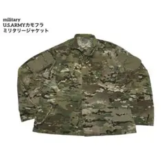【115】militaryミリタリーU.S.ARMYカモフラミリタリージャケット