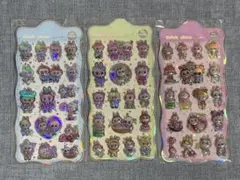 ラブブ　3Dシール　キラキラシール　立体シール　3枚セット