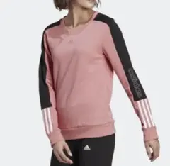 アディダス◆ adidasエッセンシャルズ ロゴ カラーブロック スウェット