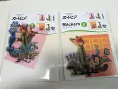 Disney ズートピア　ダイカットステッカー　2点セット　ニック　ジュディ
