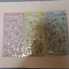 サンリオ ポムポムプリン・キティ・ハンギョドン ボンボンドロップ風シール セット