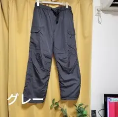 GU　メンズ 裏フリースイージーカーゴパンツ XL