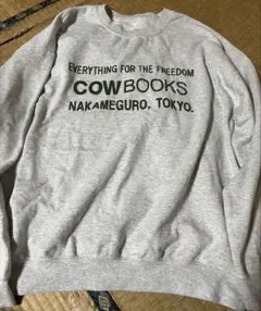 カウブックス　cow books スウェット　XL グレー　中目黒のサムネイル