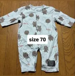 前開き 長袖 ロンパース size70