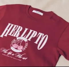 herlipto ７周年 Tシャツ レッド ノベルティのサムネイル