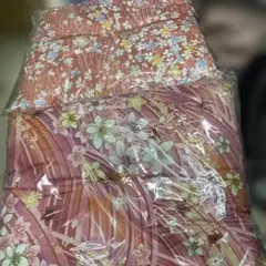 桜の花柄座布団2枚セット　未使用