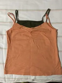 コムサウォーク（COMME ÇA WALK）キャミソール　オレンジ　グリーン
