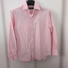 ピンク 長袖 ボタンダウンシャツ　size140