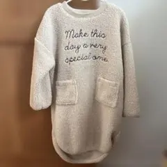 BREEZE ベージュ刺繍ワンピース 120