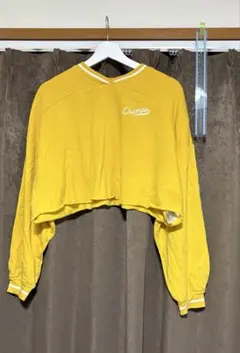 【H&M】 ★即日発送★ キズ汚れなし美品 黄色 クロップドトップス イエロー