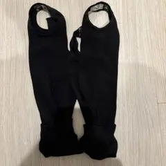 黒のスポーツ用指なしソックス