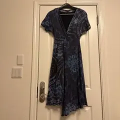 Desigual⚜️デシグアル タイダイ柄 半袖 アシンメトリー ワンピース L