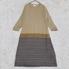 ピノーレ ウール混 ニット ワンピース 40のサムネイル