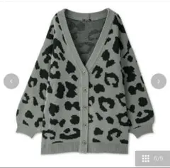 新品　アベイルShoko×SUREVE ヒョウ柄ニットカーディガン　M