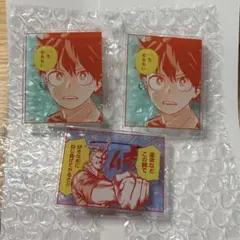 僕のヒーローアカデミア 原画展 緑谷出久 オールマイト 名言アクリルバッジ